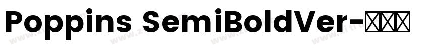 Poppins SemiBoldVer字体转换
